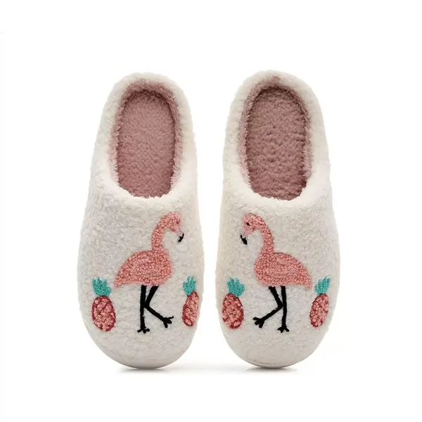 Soft Plush Fuzzy Winter Holiday Slippers - Soft Plush Fuzzy Winter Holiday Slippers - Image 9 of 11