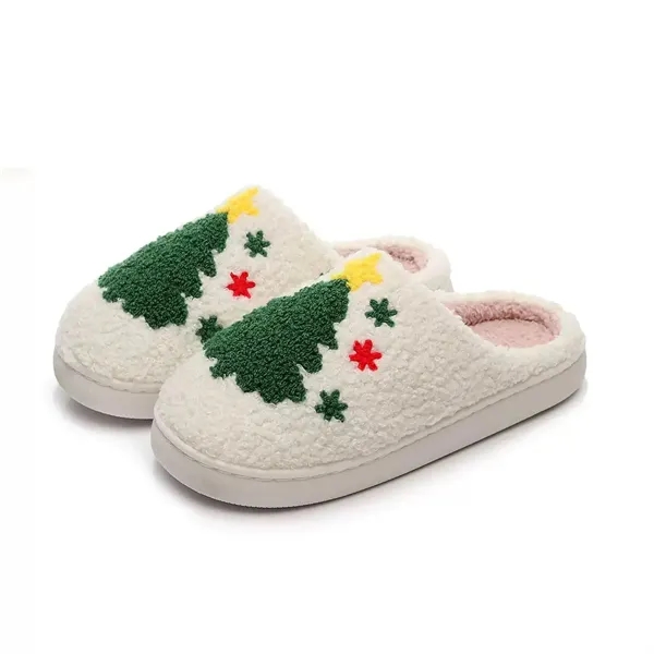 Soft Plush Fuzzy Winter Holiday Slippers - Soft Plush Fuzzy Winter Holiday Slippers - Image 10 of 11