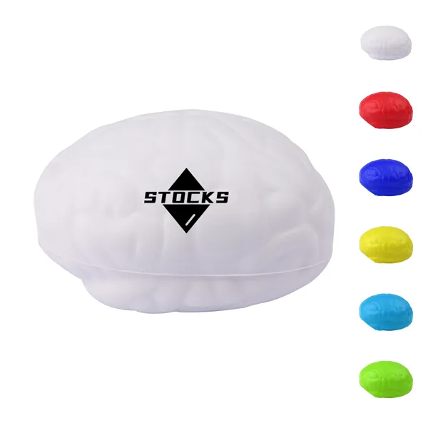 2.75" Custom PU Brain Stress Ball  Relief Toys