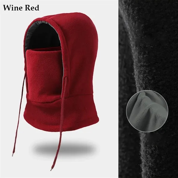 Winter Fleece Balaclava Ski Mask - Winter Fleece Balaclava Ski Mask - Image 5 of 10