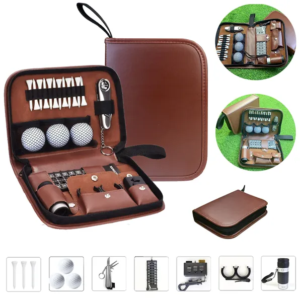 Golf Gift kits w/ Leather Bag - Golf Gift kits w/ Leather Bag - Image 0 of 5