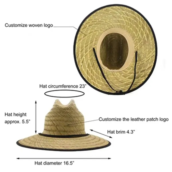 Beach Straw Cowboy Hats - Beach Straw Cowboy Hats - Image 1 of 2