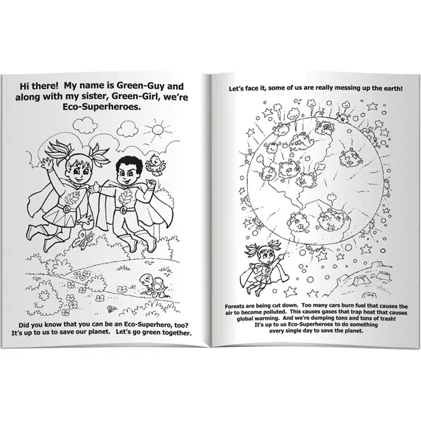 Coloring Book - Eco-Superheroes - Coloring Book - Eco-Superheroes - Image 3 of 3