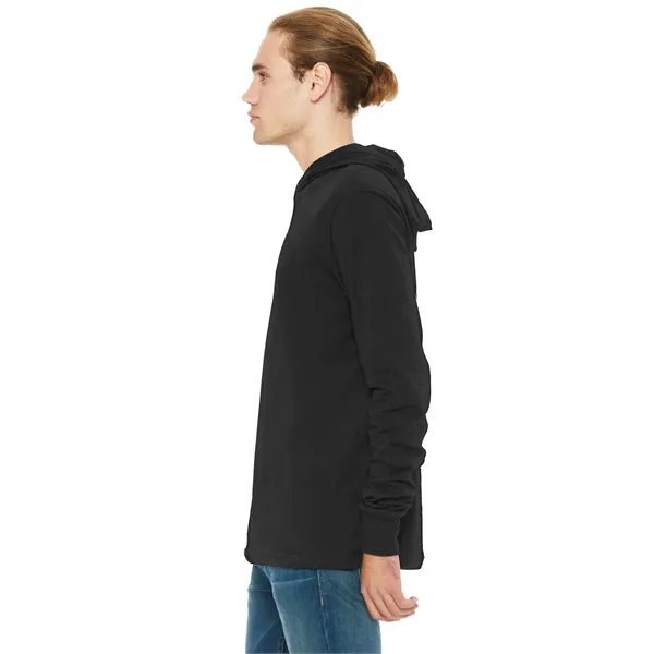 BELLA+CANVAS Unisex Jersey Long Sleeve Hoodie. - BELLA+CANVAS Unisex Jersey Long Sleeve Hoodie. - Image 3 of 34