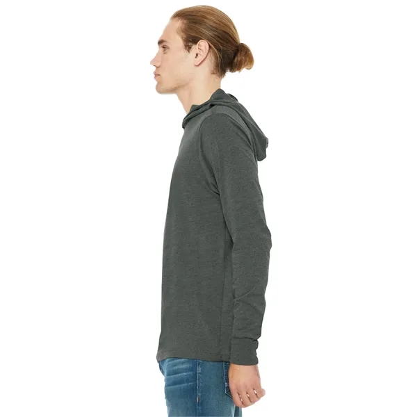 BELLA+CANVAS Unisex Jersey Long Sleeve Hoodie. - BELLA+CANVAS Unisex Jersey Long Sleeve Hoodie. - Image 9 of 34