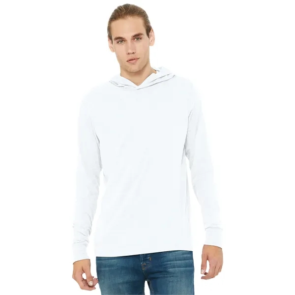 BELLA+CANVAS Unisex Jersey Long Sleeve Hoodie. - BELLA+CANVAS Unisex Jersey Long Sleeve Hoodie. - Image 21 of 34