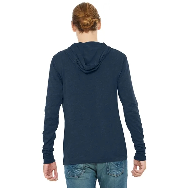 BELLA+CANVAS Unisex Jersey Long Sleeve Hoodie. - BELLA+CANVAS Unisex Jersey Long Sleeve Hoodie. - Image 30 of 34
