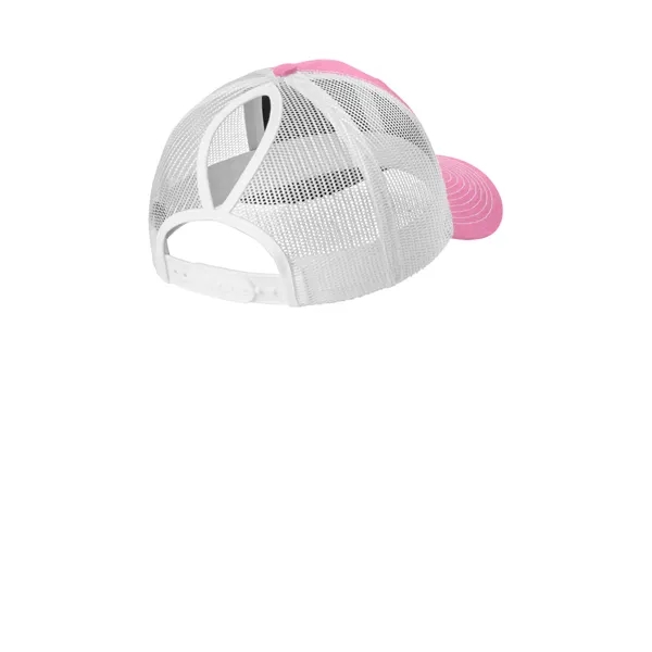 Port Authority Snapback Ponytail Trucker Cap - Port Authority Snapback Ponytail Trucker Cap - Image 12 of 12