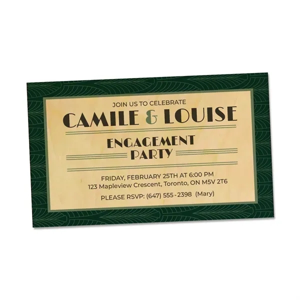Direct Print Wood Invite/Postcard - Direct Print Wood Invite/Postcard - Image 0 of 0