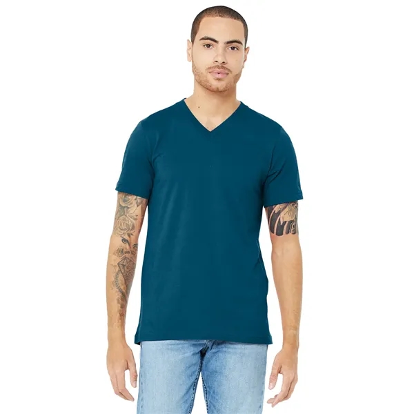 BELLA+CANVAS Unisex Jersey Short Sleeve V-Neck Tee. - BELLA+CANVAS Unisex Jersey Short Sleeve V-Neck Tee. - Image 14 of 59