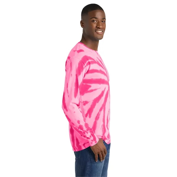 Port & Co Tie-Dye Long Sleeve Tee. - Port & Co Tie-Dye Long Sleeve Tee. - Image 7 of 29