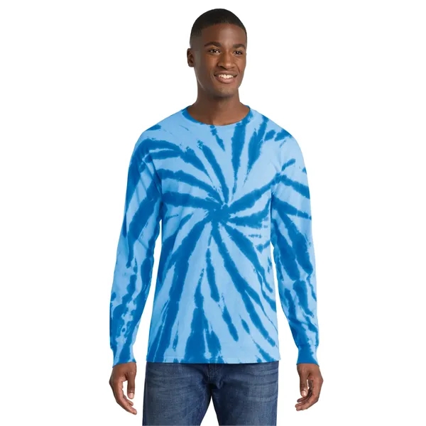 Port & Co Tie-Dye Long Sleeve Tee. - Port & Co Tie-Dye Long Sleeve Tee. - Image 9 of 29