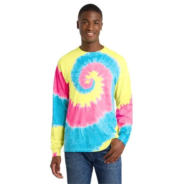 Port & Co Tie-Dye Long Sleeve Tee. - Port & Co Tie-Dye Long Sleeve Tee. - Image 26 of 29
