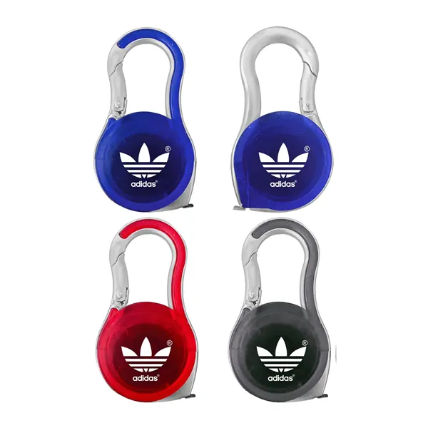 Carabiner Keychain with Built-In Measuring Tape - Carabiner Keychain with Built-In Measuring Tape - Image 0 of 3