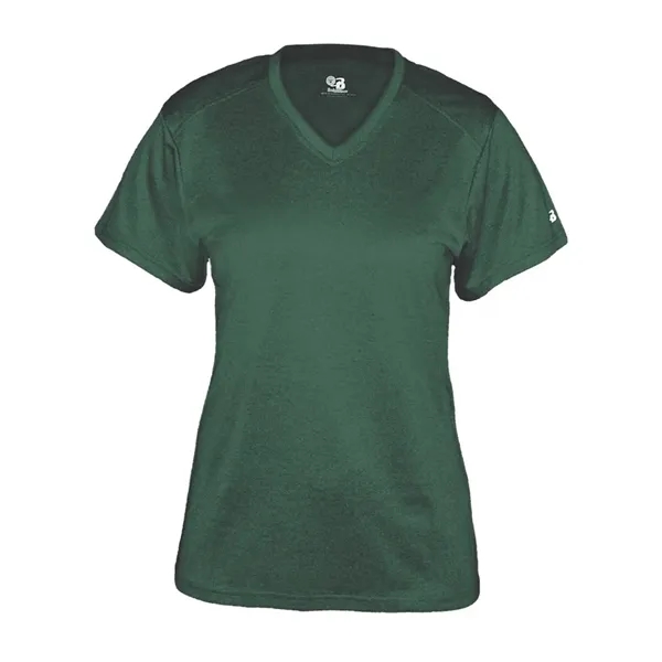 Badger Women's Pro Heather V-Neck T-Shirt - Badger Women's Pro Heather V-Neck T-Shirt - Image 7 of 24