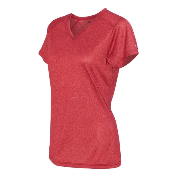 Badger Women's Pro Heather V-Neck T-Shirt - Badger Women's Pro Heather V-Neck T-Shirt - Image 17 of 24