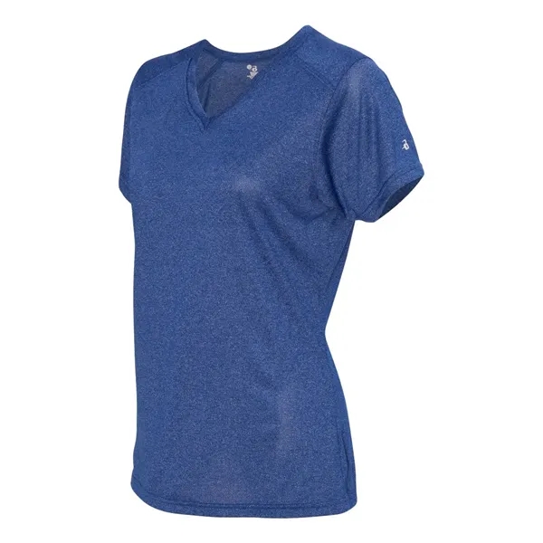 Badger Women's Pro Heather V-Neck T-Shirt - Badger Women's Pro Heather V-Neck T-Shirt - Image 20 of 24