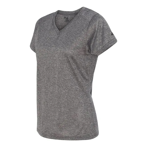 Badger Women's Pro Heather V-Neck T-Shirt - Badger Women's Pro Heather V-Neck T-Shirt - Image 23 of 24