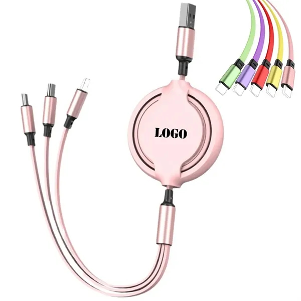 3 In 1 Retractable Charging Cable - 3 In 1 Retractable Charging Cable - Image 0 of 3