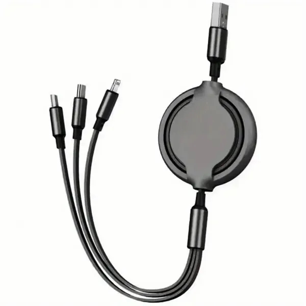 3 In 1 Retractable Charging Cable - 3 In 1 Retractable Charging Cable - Image 3 of 3