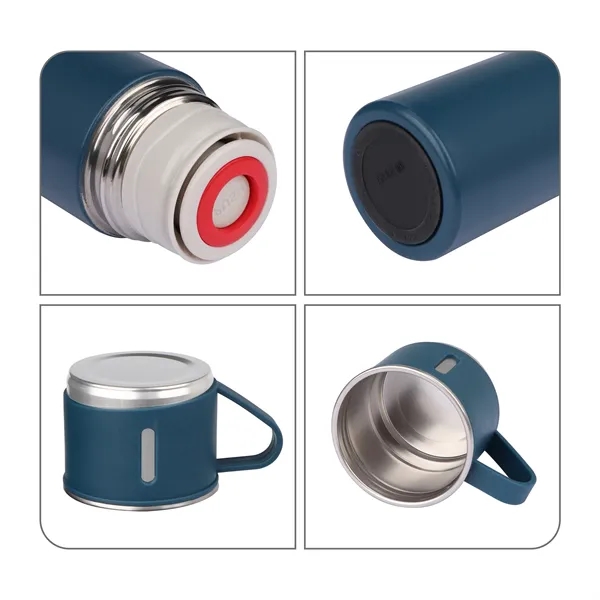 17Oz Vacuum Insulated Thermo Water Bottle with 3 Mug Lids - 17Oz Vacuum Insulated Thermo Water Bottle with 3 Mug Lids - Image 1 of 7