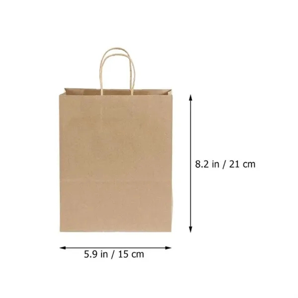 Kraft Paper Shopping Bags with Twisted Handles - Kraft Paper Shopping Bags with Twisted Handles - Image 1 of 5