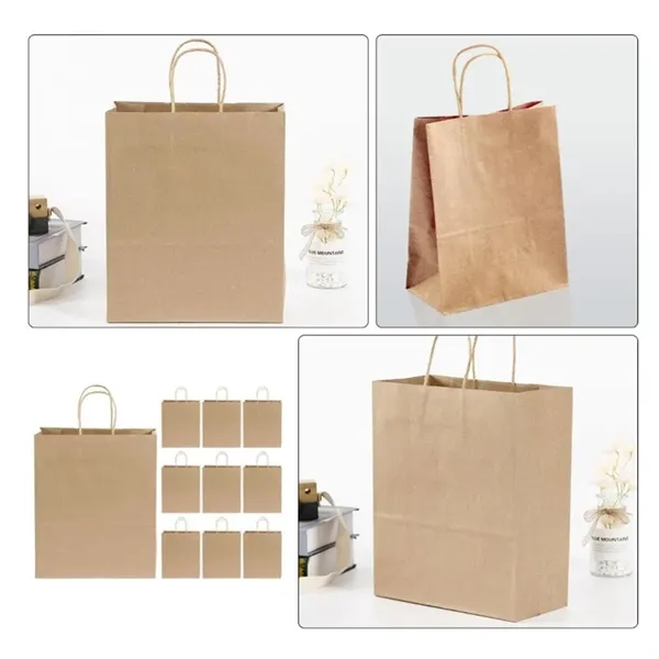 Kraft Paper Shopping Bags with Twisted Handles - Kraft Paper Shopping Bags with Twisted Handles - Image 2 of 5