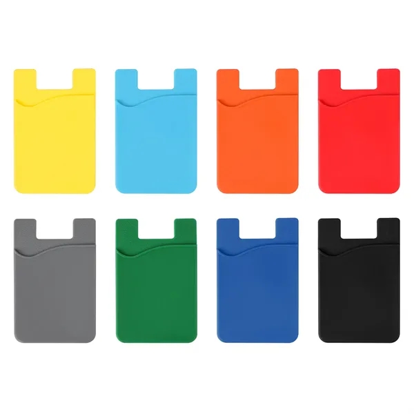 2.2"x3.4" Custom Adhesive Silicone Phone Card Holder - 2.2"x3.4" Custom Adhesive Silicone Phone Card Holder - Image 1 of 3