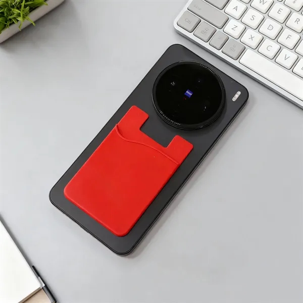 2.2"x3.4" Custom Adhesive Silicone Phone Card Holder - 2.2"x3.4" Custom Adhesive Silicone Phone Card Holder - Image 3 of 3