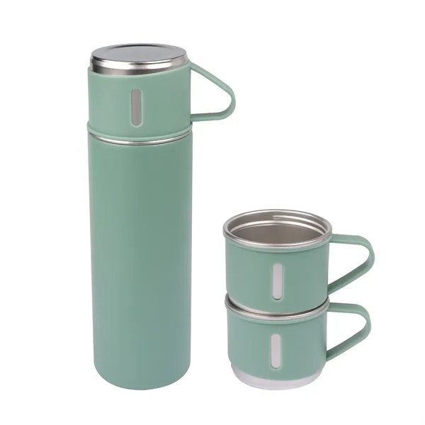 17Oz Vacuum Insulated Thermo Water Bottle with 3 Mug Lids - 17Oz Vacuum Insulated Thermo Water Bottle with 3 Mug Lids - Image 4 of 7