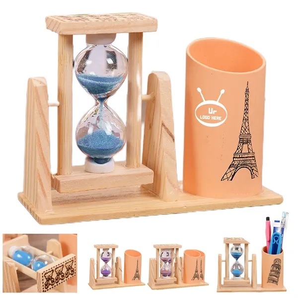 Hourglass With Pencil Holder - Hourglass With Pencil Holder - Image 0 of 3