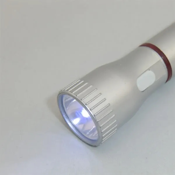 Multicolor LED Flashlight Pen with Clip and Lanyard - Multicolor LED Flashlight Pen with Clip and Lanyard - Image 3 of 5