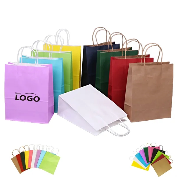 Coloured Kraft Paper Tote Bag - Coloured Kraft Paper Tote Bag - Image 2 of 2