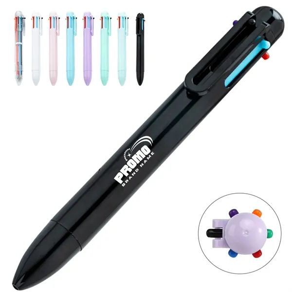 Multicolor Retractable Ballpoint Pen with Clip for Promotion - Multicolor Retractable Ballpoint Pen with Clip for Promotion - Image 0 of 5