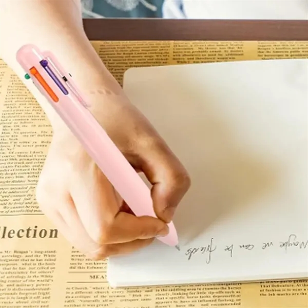 Multicolor Retractable Ballpoint Pen with Clip for Promotion - Multicolor Retractable Ballpoint Pen with Clip for Promotion - Image 3 of 5