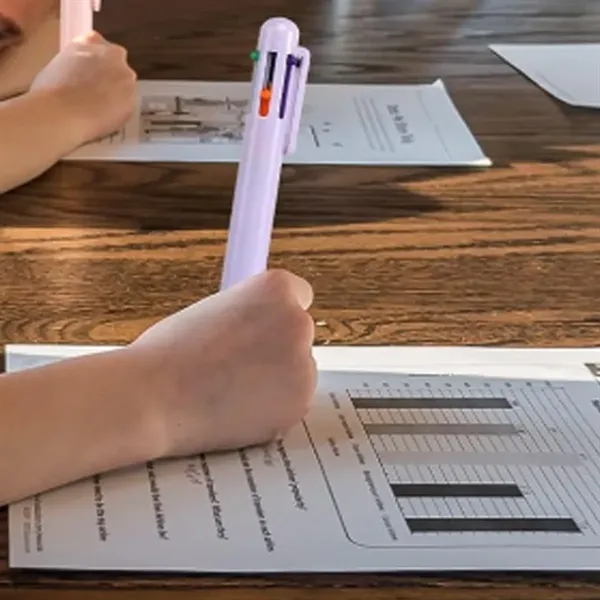 Multicolor Retractable Ballpoint Pen with Clip for Promotion - Multicolor Retractable Ballpoint Pen with Clip for Promotion - Image 4 of 5