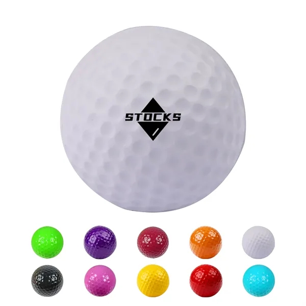 1.65" Mini Golf Shape Stress Balls for  Relief