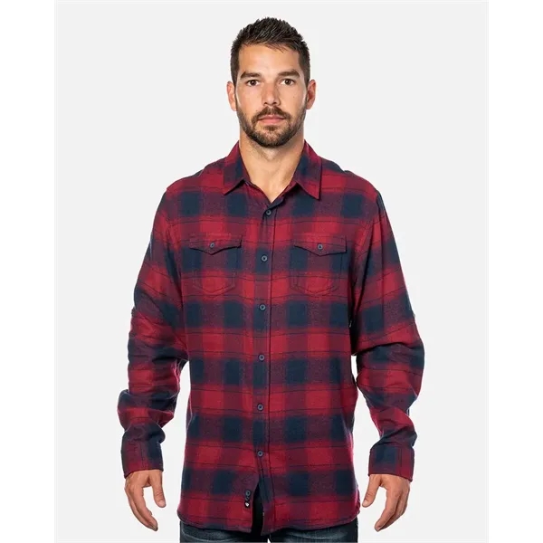 Burnside Men's Yarn-Dyed Flannel Shirt - Burnside Men's Yarn-Dyed Flannel Shirt - Image 19 of 58