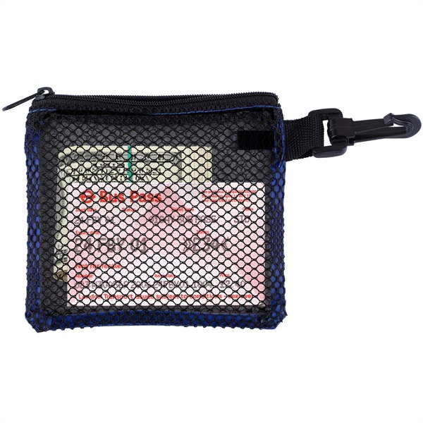 Delos Mesh Zipper Storage Pouch