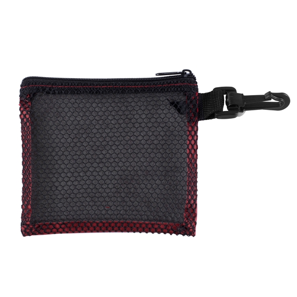 Delos Mesh Zipper Storage Pouch