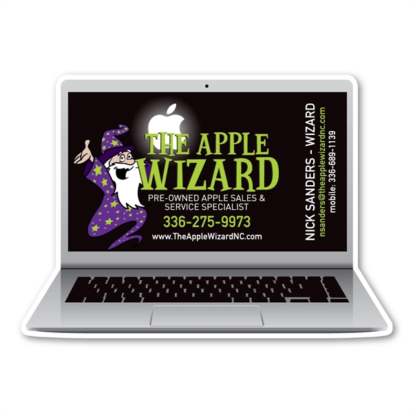 4.7" x 3" Laptop Business Card - 4.7" x 3" Laptop Business Card - Image 0 of 0