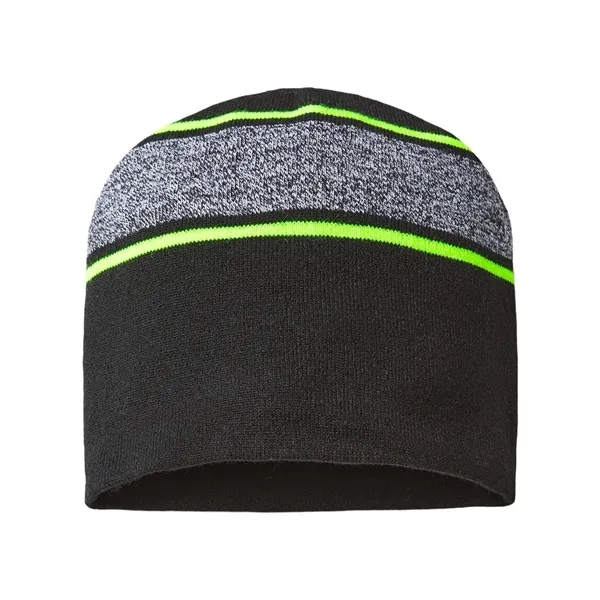 CAP AMERICA USA-Made Variegated Striped Beanie - CAP AMERICA USA-Made Variegated Striped Beanie - Image 1 of 3