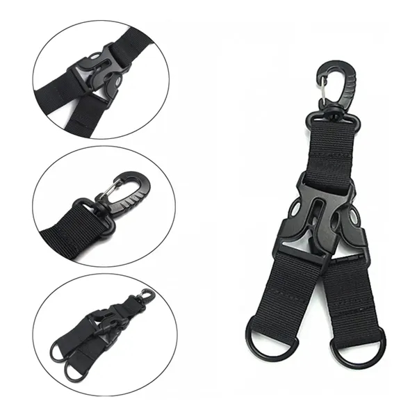 Tactical Nylon Keychain Clip with Quick Release Buckle - Tactical Nylon Keychain Clip with Quick Release Buckle - Image 3 of 5