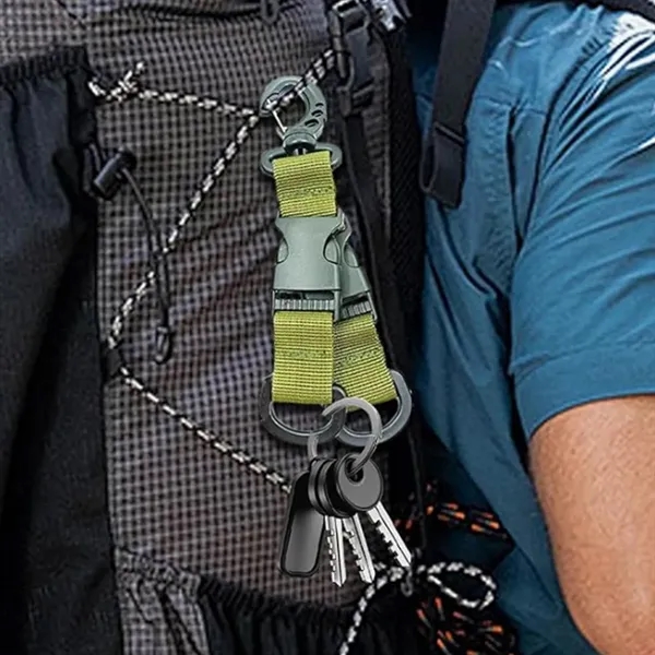 Tactical Nylon Keychain Clip with Quick Release Buckle - Tactical Nylon Keychain Clip with Quick Release Buckle - Image 5 of 5