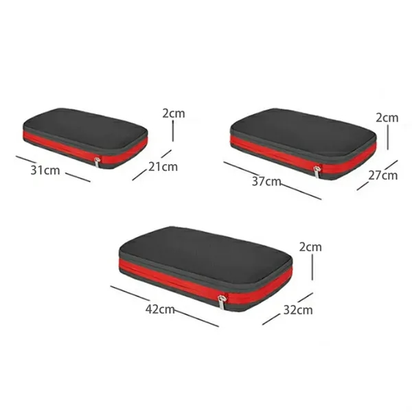 3-Piece Travel Packing Cubes Set with Zipper Closure - 3-Piece Travel Packing Cubes Set with Zipper Closure - Image 1 of 6