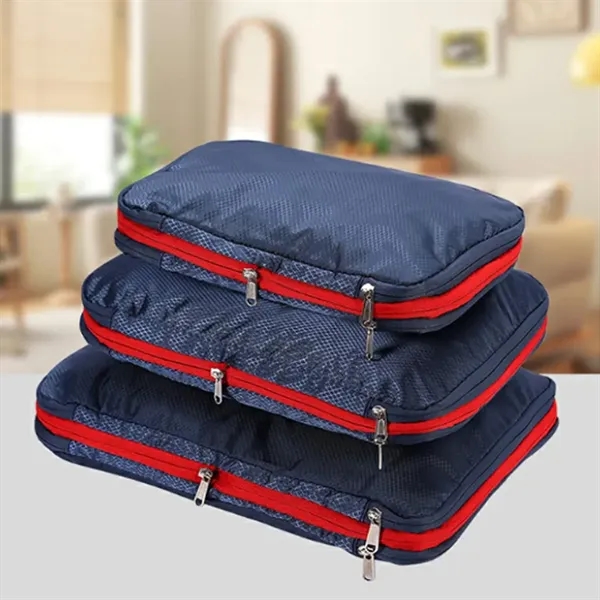 3-Piece Travel Packing Cubes Set with Zipper Closure - 3-Piece Travel Packing Cubes Set with Zipper Closure - Image 6 of 6