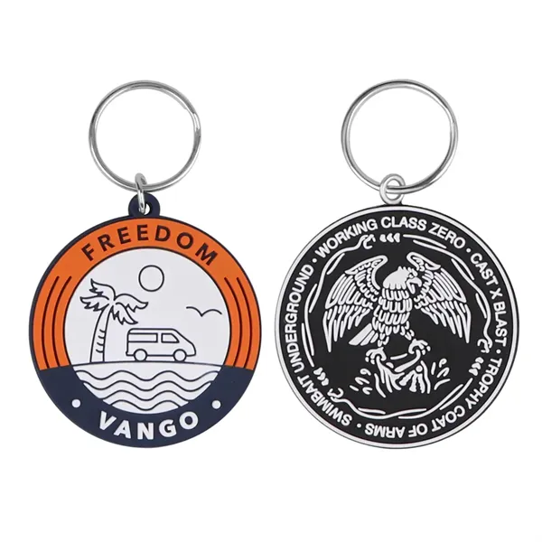 2" Full Color Custom Soft Pvc Keychain W/ Split Ring - 2" Full Color Custom Soft Pvc Keychain W/ Split Ring - Image 0 of 0