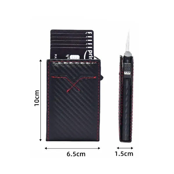 RFID Blocking Card Holder Wallet with Pop-Up Function - RFID Blocking Card Holder Wallet with Pop-Up Function - Image 1 of 8