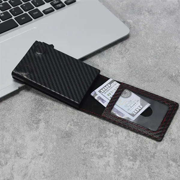 RFID Blocking Card Holder Wallet with Pop-Up Function - RFID Blocking Card Holder Wallet with Pop-Up Function - Image 7 of 8