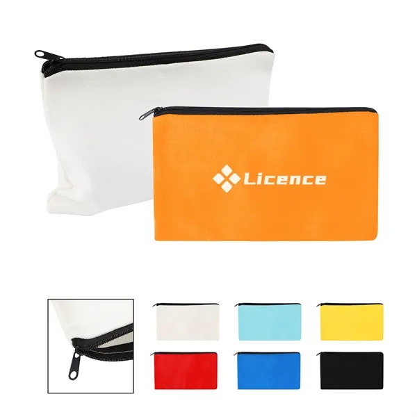 Small Poly Cotton Canvas Travel Zipper Bags for Cosmetic - Small Poly Cotton Canvas Travel Zipper Bags for Cosmetic - Image 0 of 4